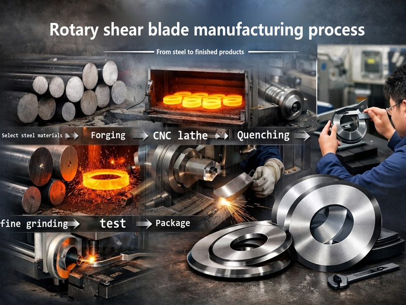 Processus de fabrication des lames de cisaille rotative : de l’acier brut au produit fini