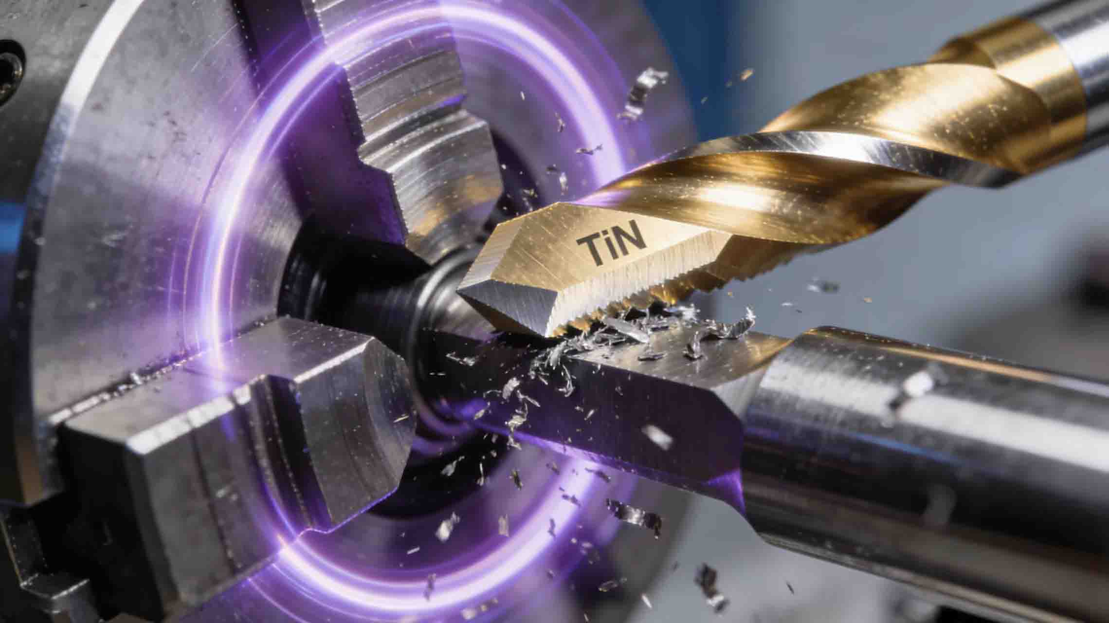 Effet d'amélioration des revêtements PVD/TiN sur la découpe des métaux