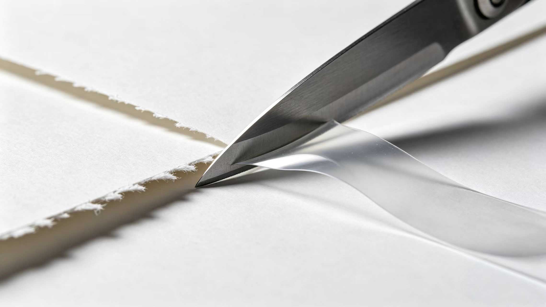 Quel est l'angle de biseau idéal pour les lames de refendage dans la transformation du papier et du film ?