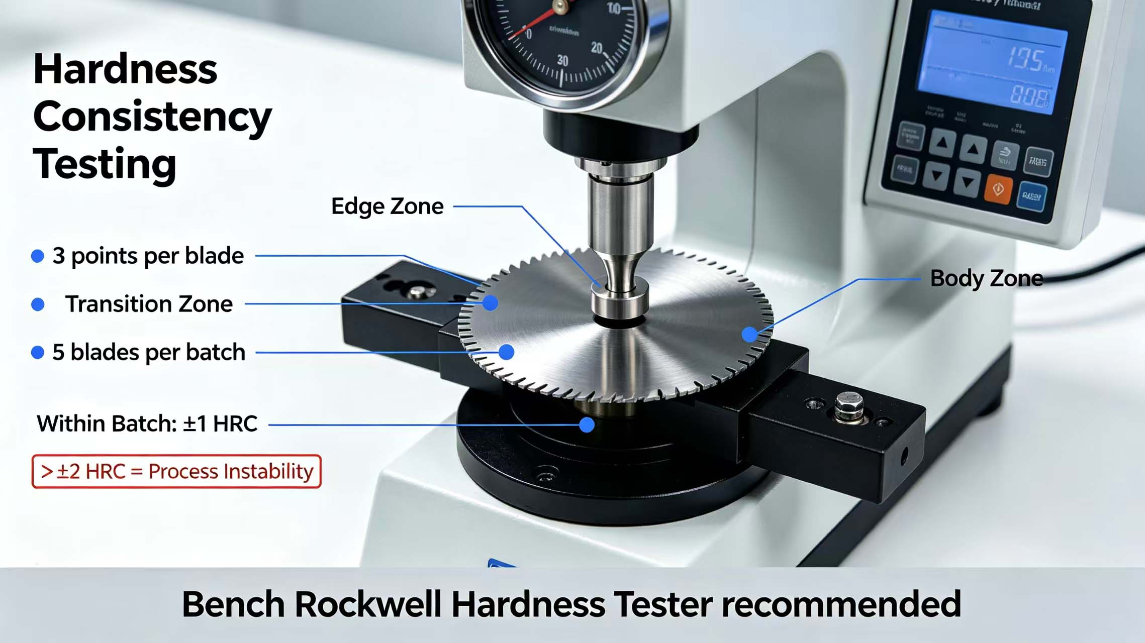Multi-point hardness testing image